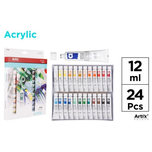 Set 24 tempera acrilica Main Paper, 12 ml