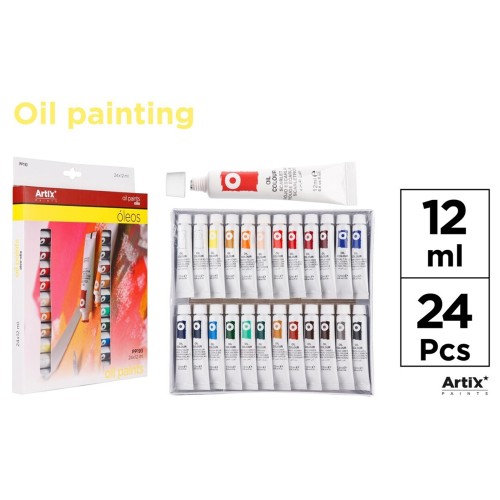 Set 24 tempera ulei Main Paper, 12 ml