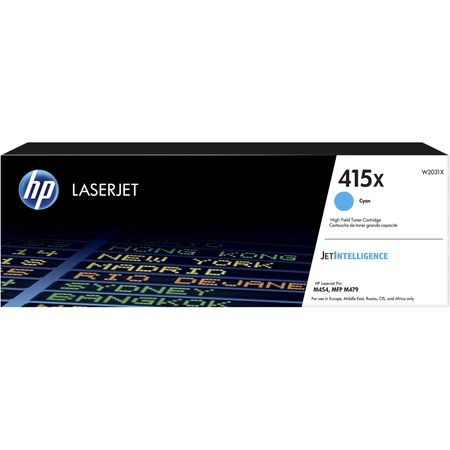 Toner original HP W2031X nr. 415X, 6000 pagini, cyan