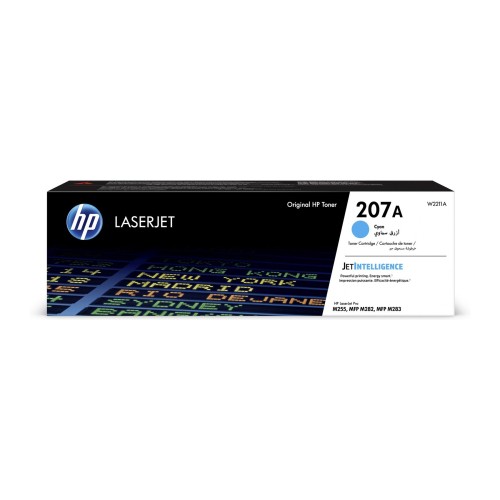 Toner original HP 207A, cyan