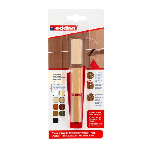 Kit Edding 8901, ceara pentru reparatii mobila, artar, blister