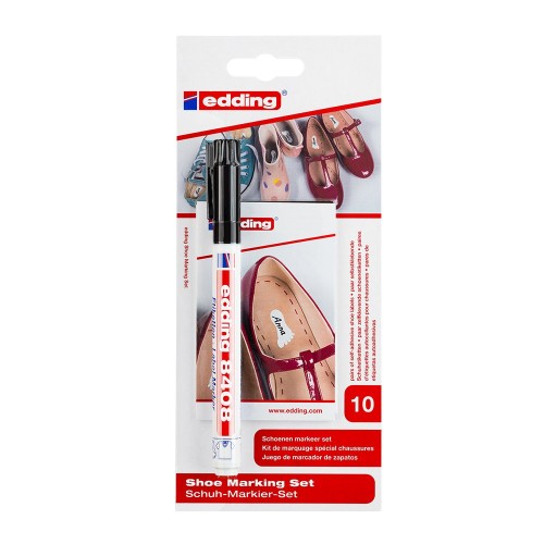 Kit Edding 8408, aplicare etichete incaltaminte, blister