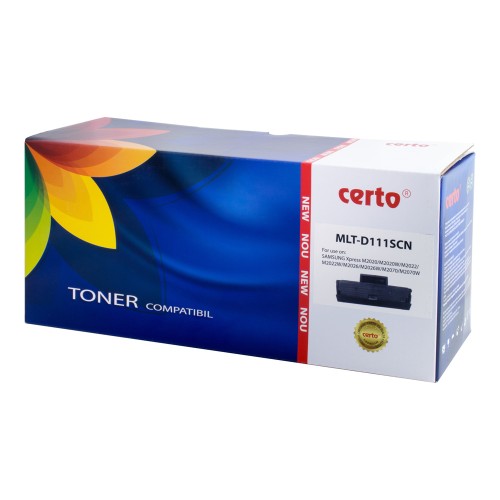 Toner Certo, compatibil Samsung MLT-D111S, 1000 pagini, negru