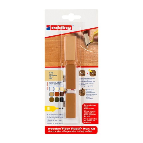 Kit Edding 8902, ceara pentru reparatii pardoseala, fag, blister