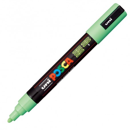 Marker UNI Posca PC-5M, varf rotund, 1.8-2.5mm, verde deschis