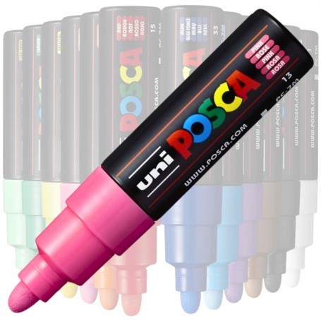 Marker UNI Posca PC-7M, varf rotund, 4.5-5.5mm, roz