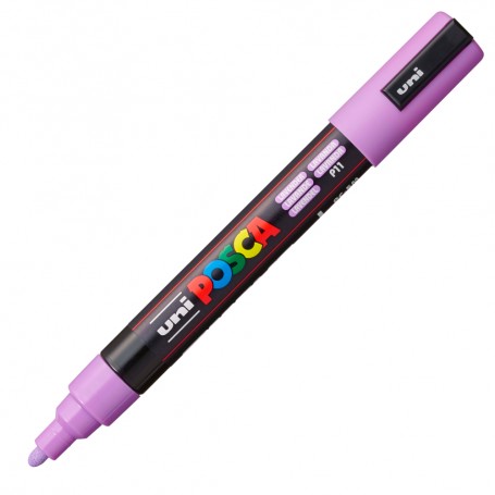 Marker UNI Posca PC-5M, varf rotund, 1.8-2.5mm, mov lavanda