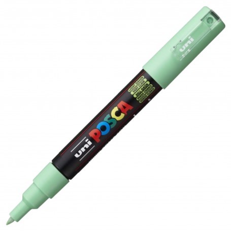 Marker UNI Posca PC-1M, varf rotund, 0.7mm, verde deschis