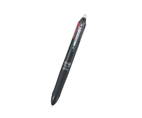 Roller Frixion Ball 0.5 mm retractabil 4 culori, corp negru