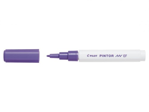 Marker cu vopsea Pilot Pintor EF 0.7 mm, varf rotund, violet