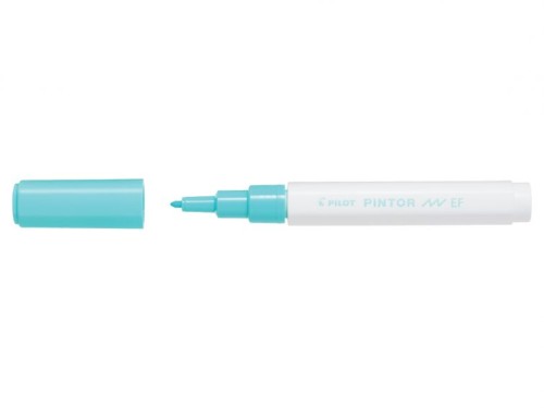 Marker cu vopsea Pilot Pintor Pastel EF 0.7 mm, varf rotund, verde pastel