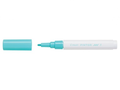 Marker cu vopsea Pilot Pintor Pastel F 1.0 mm, varf rotund, verde pastel