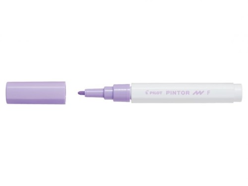 Marker cu vopsea Pilot Pintor Pastel F 1.0 mm, varf rotund, violet pastel