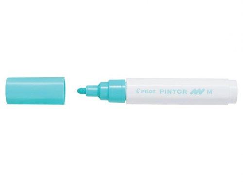 Marker cu vopsea Pilot Pintor Pastel M 1.4 mm, varf rotund, verde pastel