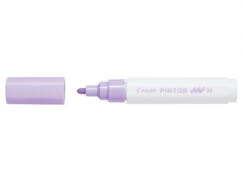 Marker cu vopsea Pilot Pintor Pastel M 1.4 mm, varf rotund, violet pastel