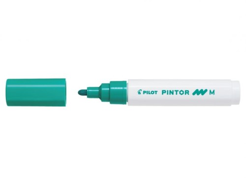 Marker cu vopsea Pilot Pintor M 1.4 mm, varf rotund, verde