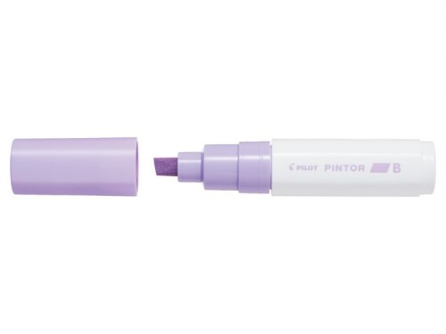 Marker cu vopsea Pilot Pintor Pastel B 8 mm, varf tesit, violet pastel