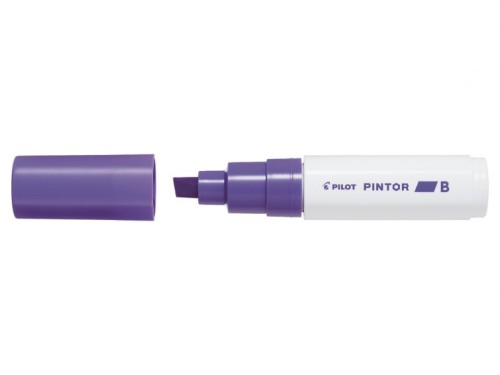 Marker cu vopsea Pilot Pintor B 8 mm, varf tesit, violet