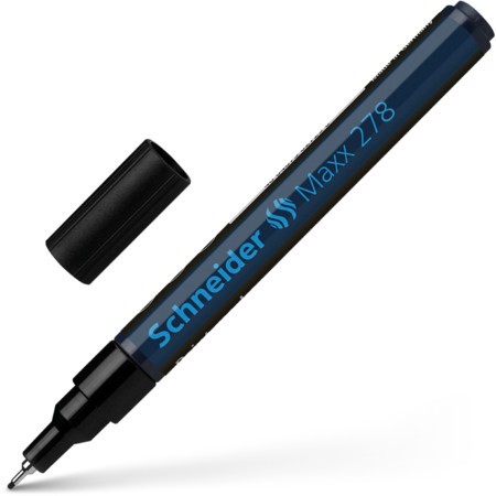 Marker cu vopsea Schneider Maxx 278, scriere 0.8 mm, negru