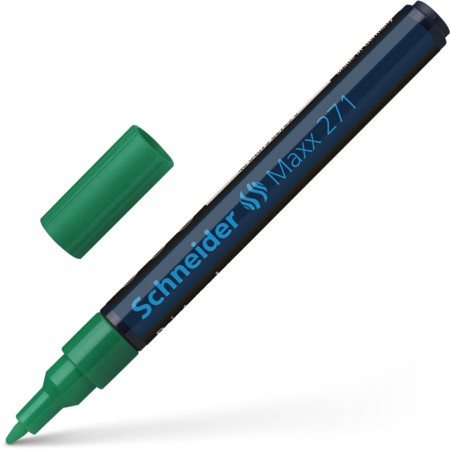 Marker cu vopsea Schneider Maxx 271, scriere 1 - 2 mm, verde