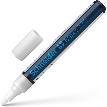 Marker cu vopsea Schneider Maxx 270, scriere 1 - 3 mm, alb