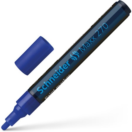 Marker cu vopsea Schneider Maxx 270, scriere 1 - 3 mm, albastru