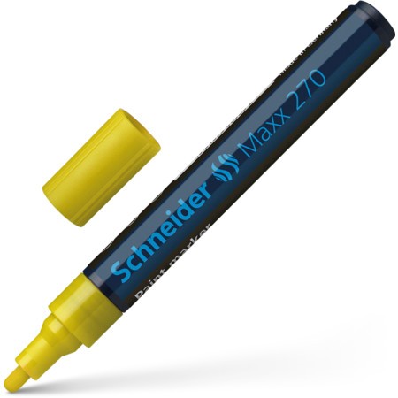 Marker cu vopsea Schneider Maxx 270, scriere 1 - 3 mm, galben