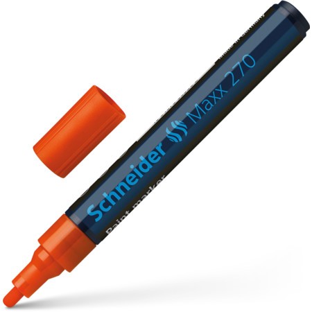 Marker cu vopsea Schneider Maxx 270, scriere 1 - 3 mm, portocaliu