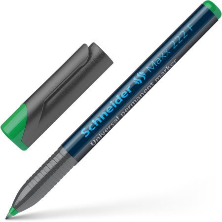 Marker Permanent OHP Schneider Maxx 222 F, 0.7 mm, verde