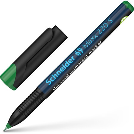 Marker Permanent OHP Schneider Maxx 220 S, 0.4 mm, verde