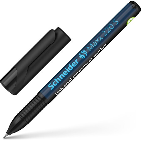 Marker Permanent OHP Schneider Maxx 220 S, 0.4 mm, negru