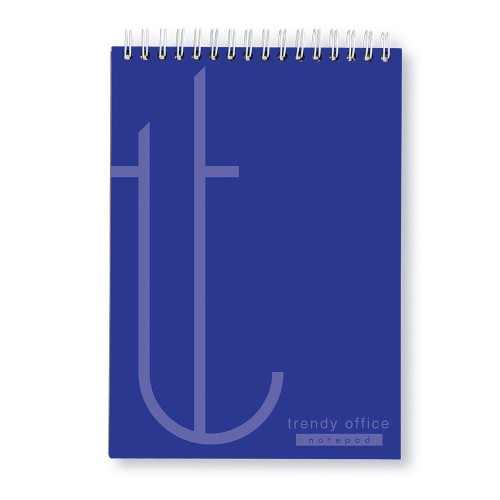 Blocnotes, Trendy blue, cu spira, A4, 70 file, matematica