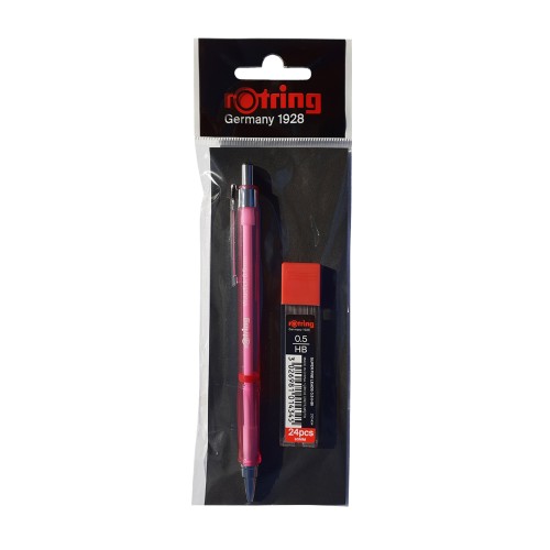 Set creion mecanic Rotring Visuclick 0.5 mm + etui 24 mine, diverse culori