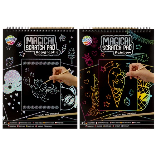 Caiet A4 fise razuibile Creative Craft, Magical Scratch