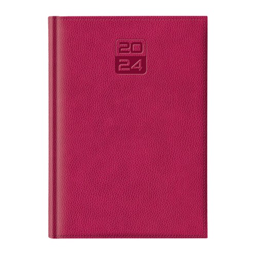 Agenda Dakota, A5, datata, hartie ivory, coperta fucsia