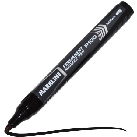 Marker Linc permanent Markline P100, negru