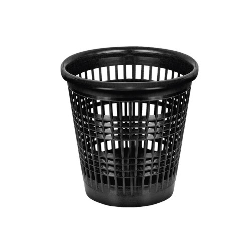 Cos birou Forofis, plastic, 10 l, perforat, negru