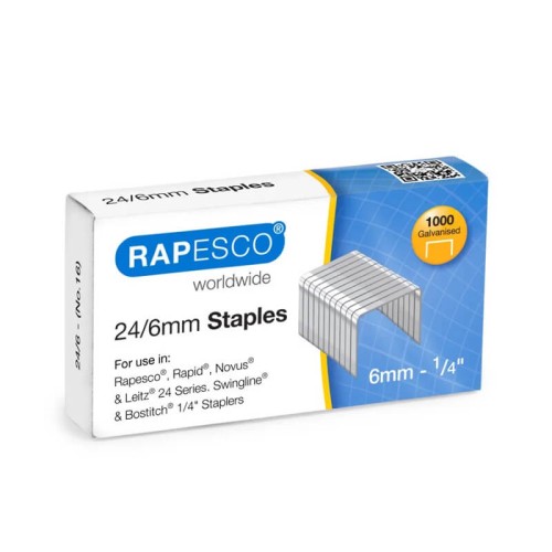 Capse 24/6 Rapesco 1000 bucati/cutie