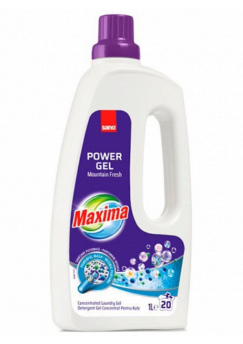 Detergent lichid Sano Maxima Power Gel 1 l, Mountain Fresh