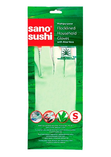 Manusi menaj Sano cu extract de aloe vera, 1 pereche/set, marime S