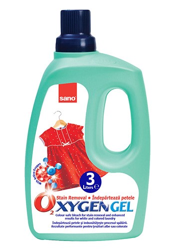 Soluție pentru indepartarea petelor Sano Oxygen Gel, 3 l