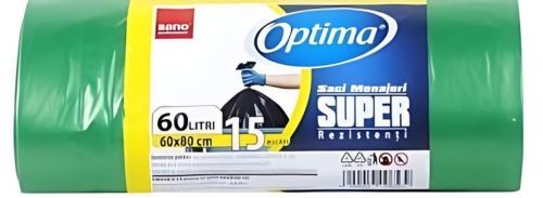 Saci menajeri super rezistenti Sano Optima, 60 l, verzi