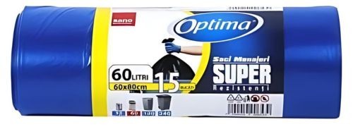 Saci menajeri super rezistenti Sano Optima, 60 l, albastri