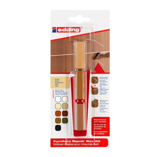 Kit Edding 8901, ceara pentru reparatii mobila, fag, blister