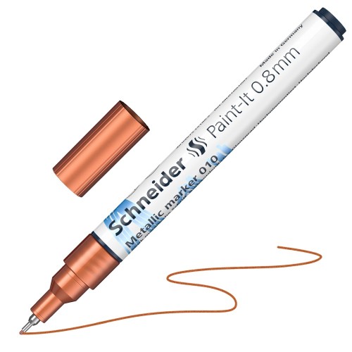 Marker cu vopsea Schneider Paint-It, scriere 0.8 mm, cupru metalizat