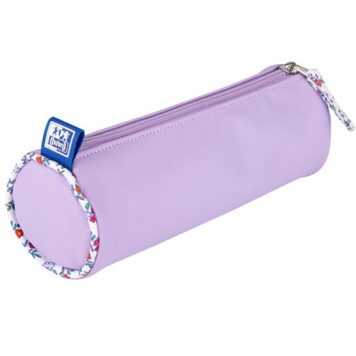 Penar Oxford Floral Pastel, tip etui rotund, mov pastel