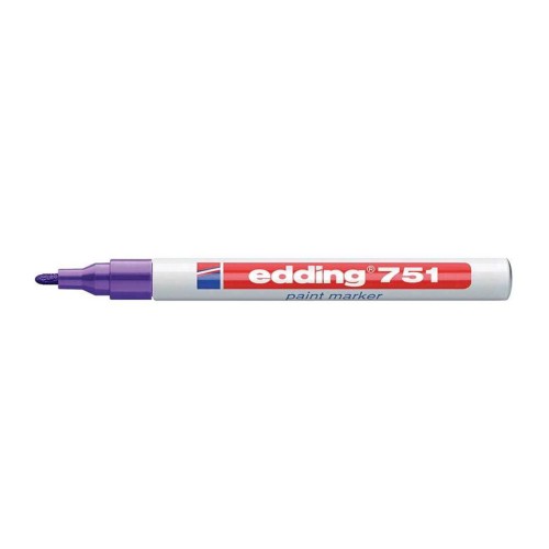 Marker permanent Edding 751 cu vopsea, varf 1-2MM, mov