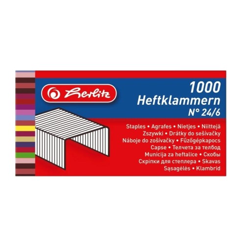 Capse 24/6 Herlitz, 1000 bucati/cutie