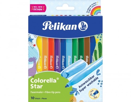 Carioci Colorella Star Pelikan C302, 10 bucati/set