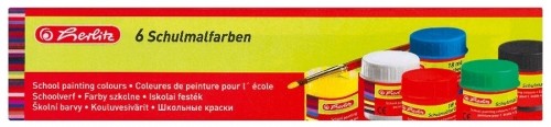 Acuarele guase Herlitz, set 6 x 20 ml